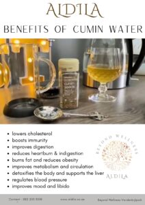 the benefits of cumin water