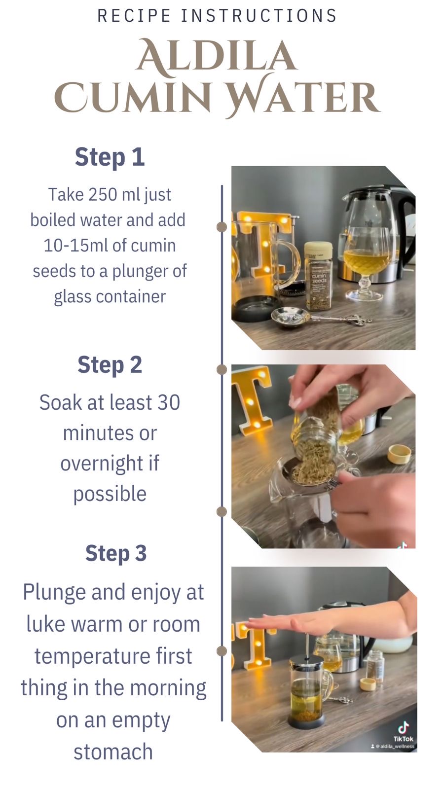 Cumin Water Instructions